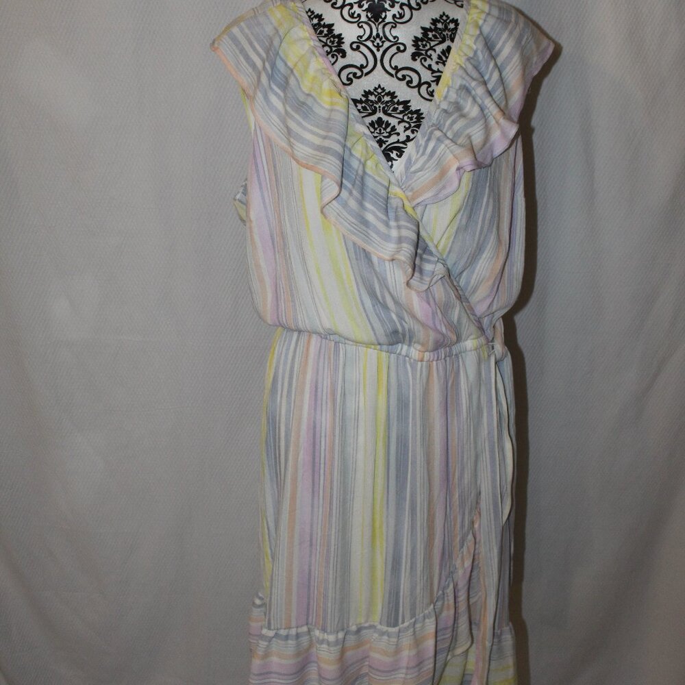 DRESS LC Lauren Conrad Kohl's Spring Easter Wrap Look w/Tie Size OX NWT's